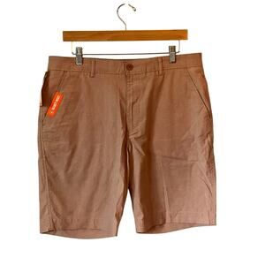 Dockers Shorts Mens Dura Flex Lite Dusty Pink Zip Front Shorts NWT Size 33